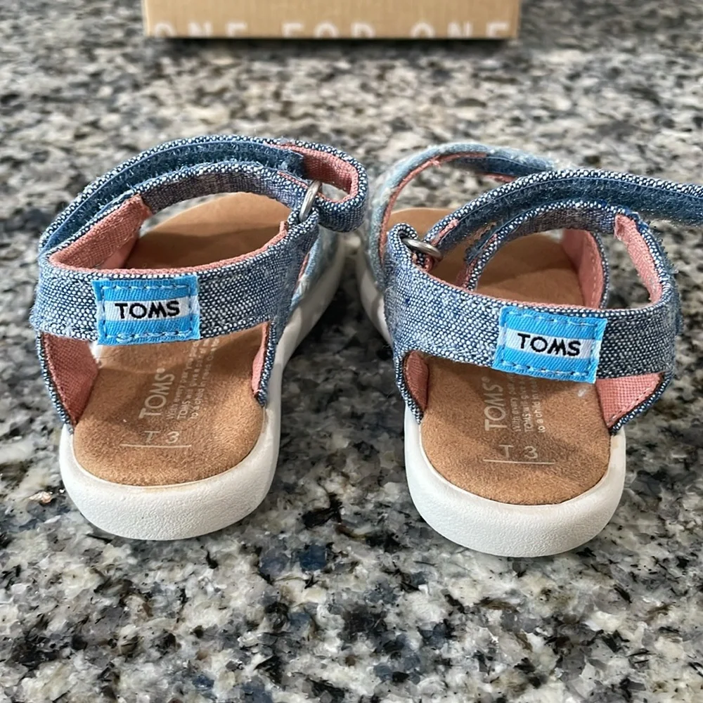 Toms Slub Denim Sandals